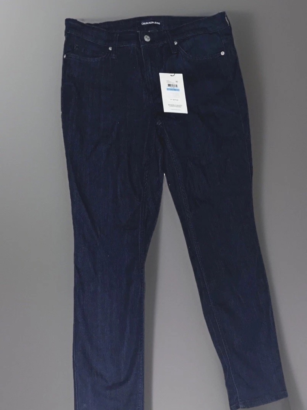 Calvin Klein Navy Blue Straight Leg Jeans 31x28